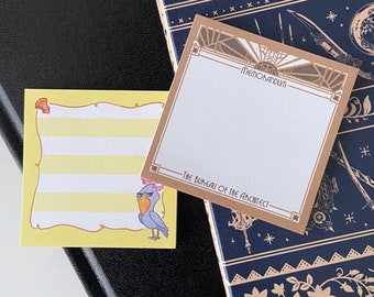 ffxiv ff14 square memo pads - abyssus and bureau