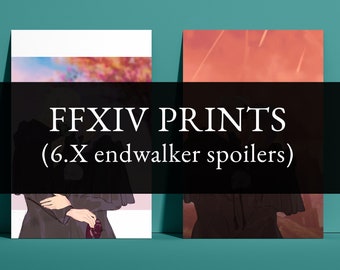 Custom art prints - ffxiv final fantasy 14 - MADE TO ORDER