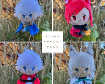 Llaveros de peluche ffxiv ff14 scion pocket pal - juego 1