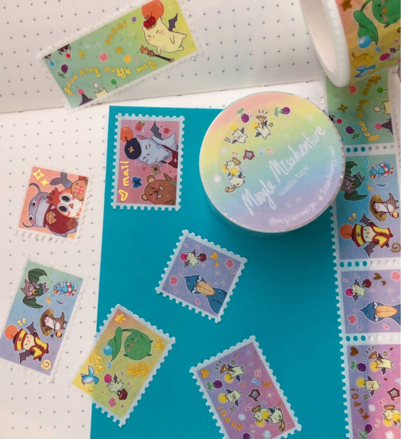 Ffxiv Final Fantasy 14 Inspired Foil and Stamp Specialty Washi Etsy