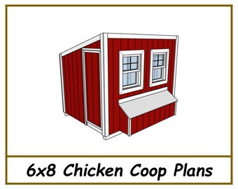 Chicken Coop Plans 6x8 - PDF Download