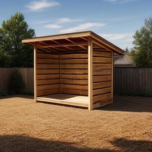 Firewood Shed Plans 4x8 - PDF Download