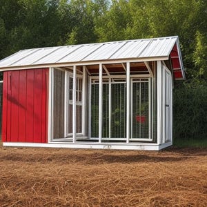 Chicken Coop Plans w/ Run 8x12 - PDF Download