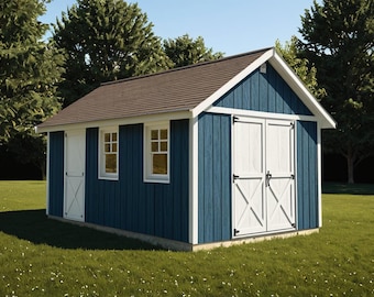 Storage Shed Plans 12x20 - PDF Download