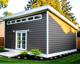 Studio Shed Plans 18x24 - PDF Download