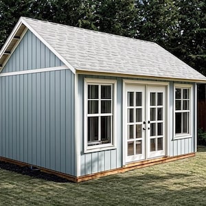She Shed Plans 12x16 - PDF Download