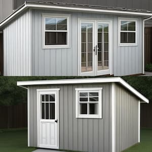 Lean-To Shed Plan Bundle - 8x12 & 8x16 Plans - PDF Download