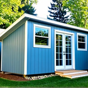 Lean-To Plans 8x16 - Studio Shed Plans - PDF Download