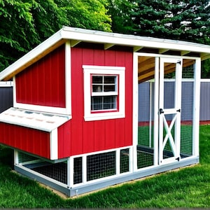 Chicken Coop Plans 6x10 w/ Run - PDF Download