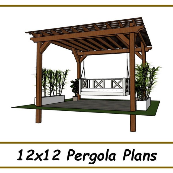 Plans de pergola 12x12 - Téléchargement PDF