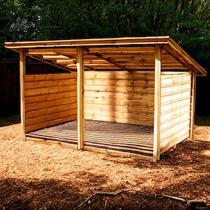 Firewood Shed Plans 8x12 - PDF Download