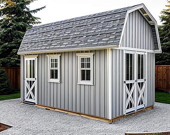 Barn Shed Plans 10x16 - PDF Download