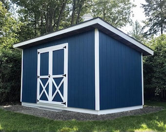 Lean-To Shed Plans 8x16 - PDF Download
