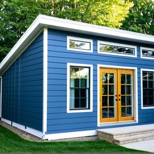 Office Shed Plans 16x20 - She Shed/Man Cave Plans - PDF Download