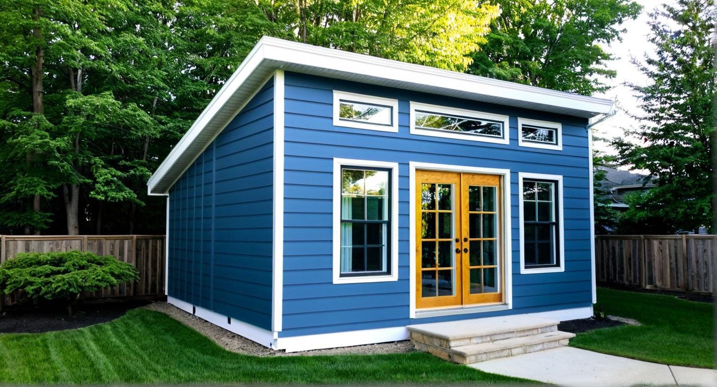 Office Shed Plans 16x20 - She Shed/Man Cave Plans - PDF Download