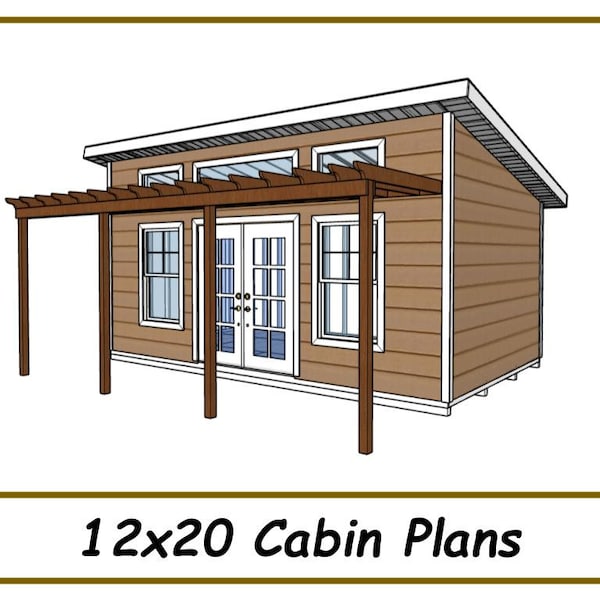 Cabin Plans 12x20 - PDF Download