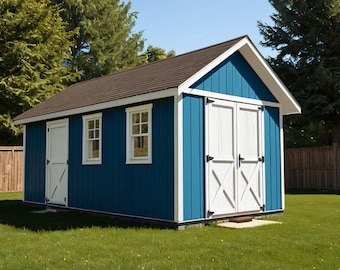 DIY 10x20 Gable Shed Plans with Material List