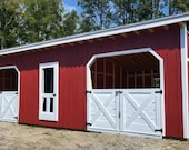 Horse Barn Plans 12x32 - PDF Download