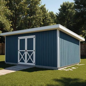Lean-To Shed Plans 10x20 - PDF Download