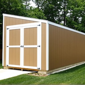 Lean-To Shed Plans 8x24 - Instant PDF Download
