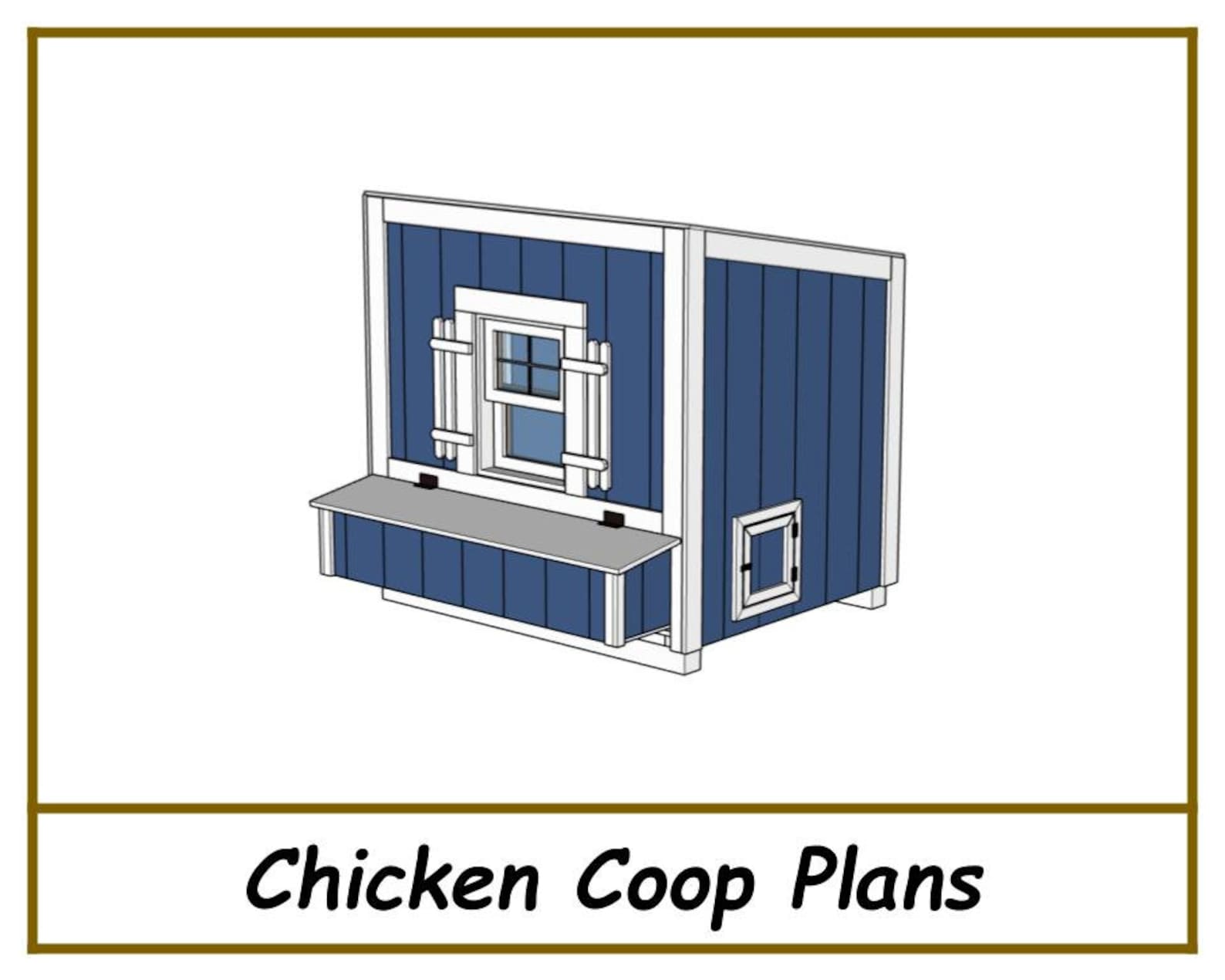 Chicken Coop Plans PDF Download Etsy