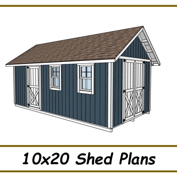 Shed Plans 10x20 - Storage Shed Plans - PDF Download