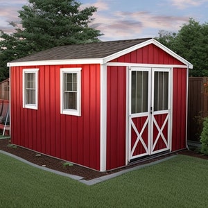 Shed Plans 10x12 - Garden Shed Plans - PDF Download