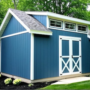 DIY Cape Cod Shed Plans 12x16 - PDF Download