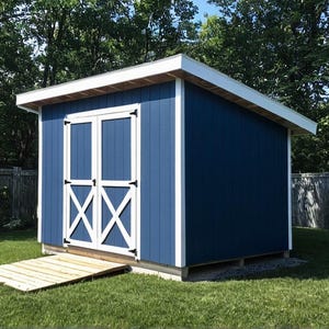 Lean-To Shed Plans 8x12 - PDF Download