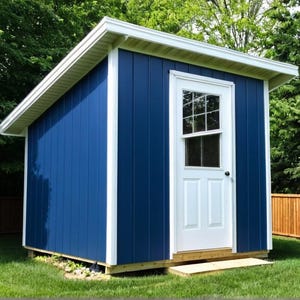 Lean-To Shed Plans 8x8 - PDF Download