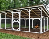 Chicken Run Plans 10x20 - PDF Download