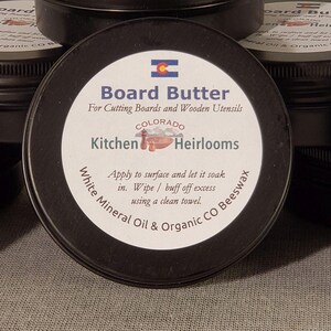 2 oz Board Butter, Board Conditioner, Wood Wax