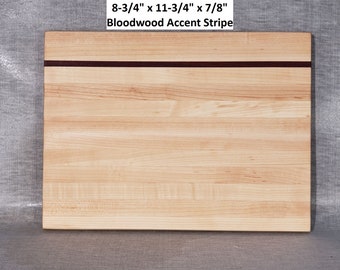 Hard Maple Cutting Board / Cheese Board with Accent Strip