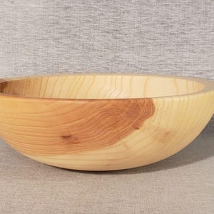 12-1/4&quot; White Ash Wooden Salad Bowl  (B243)