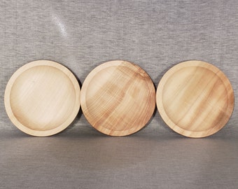 7-1/4&quot; Silver Maple Wooden Plate  (PL-31)