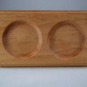 Mahogany (Philippine) Salt and Pepper Tray