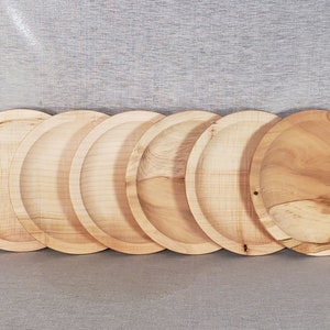 8-1/2&quot; Silver Maple Wooden Plate  (PL-33)