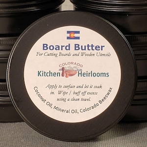 2 oz Plant Based Board Butter, Board Conditioner, Wood Wax