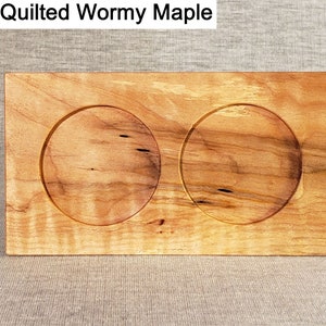 Wormy, Quilted, Curly Maple Salt and Pepper Tray