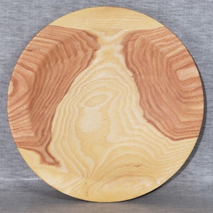 10-1/2&quot; Honey Locust Wooden Plate / Fruit Plate