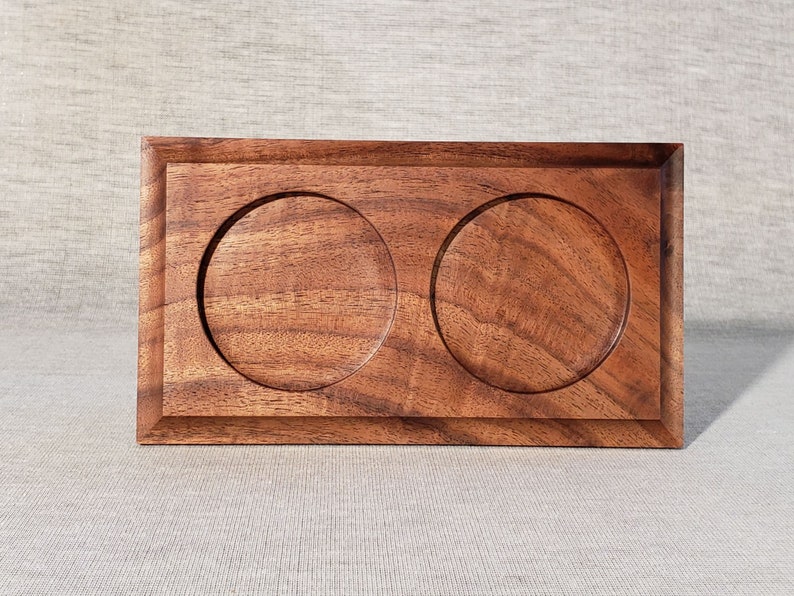 Black Walnut Salt and Pepper Trays Etsy