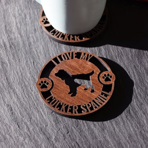 x1 Individual Dog Breed Coaster - Wooden Dog Breed Coaster - Perfect for Dog lovers. Ideal gift for Dog obsessive. Dog Breed Coaster.