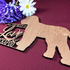 Cockapoo Plaque Wooden Cockapoo Plaque All You Need is - Etsy UK