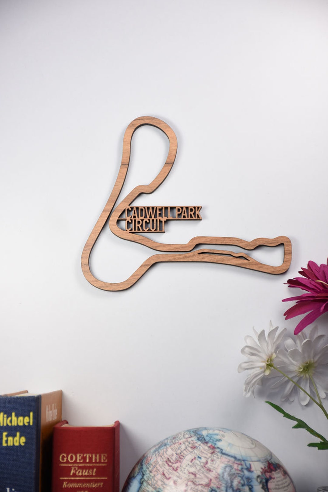 3D Cadwell Park Race Circuit Wall Art – Motorsport Track Print F1 Gift
