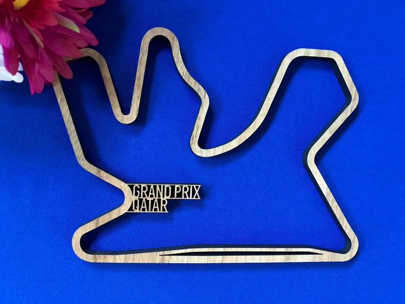 Qatar Grand Prix Circuit Qatar F1 race track. Perfect for | Etsy