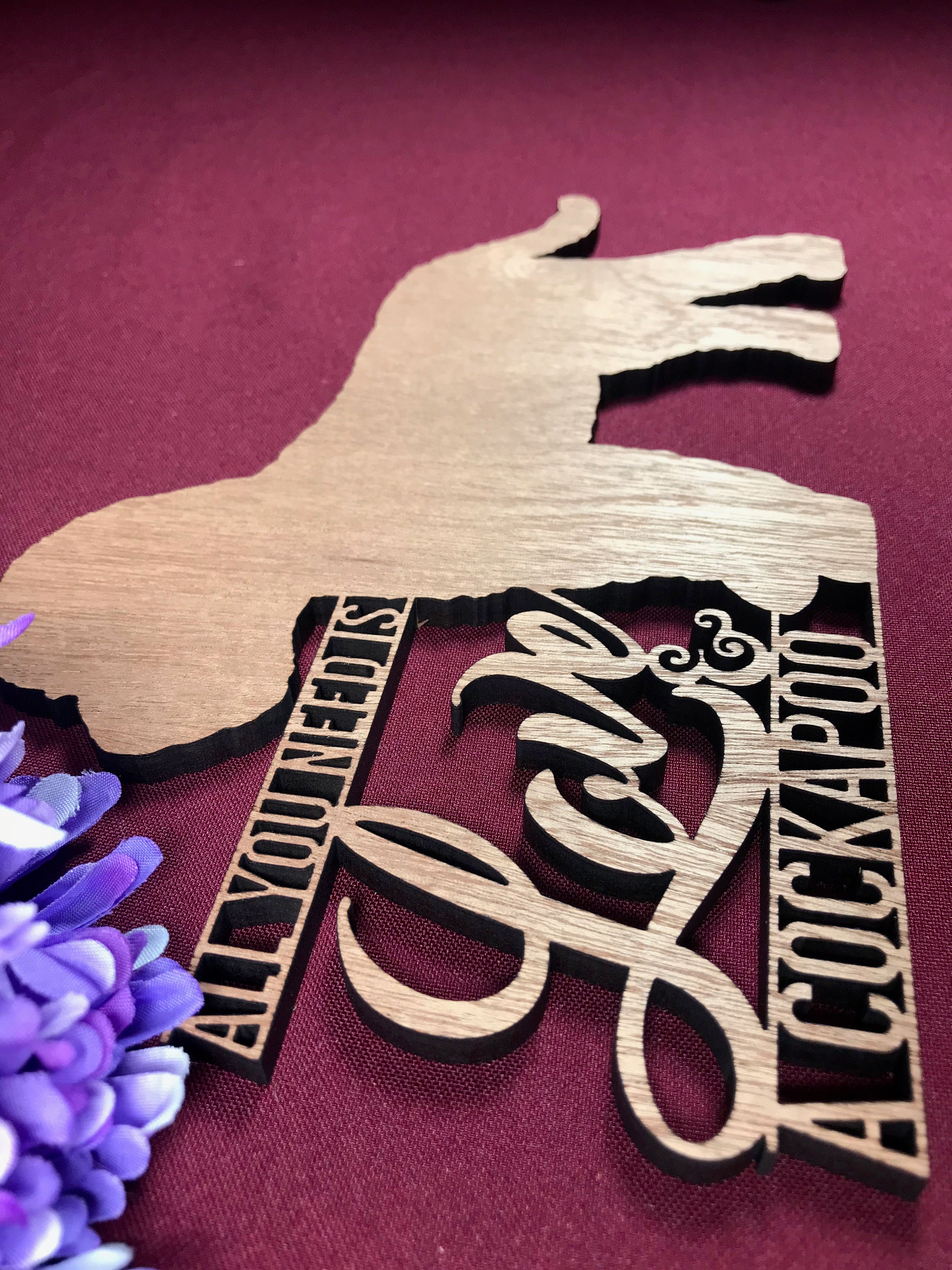 Cockapoo Plaque - Wooden Cockapoo Plaque - All You Need is Love & a ...