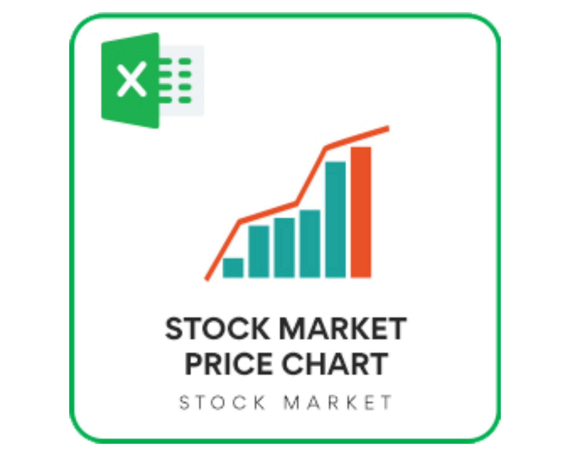 Stock Price Chart Excel Template - Etsy