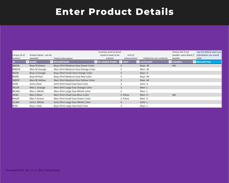 FIFO Inventory Tracker | Retail Inventory Management Template ...