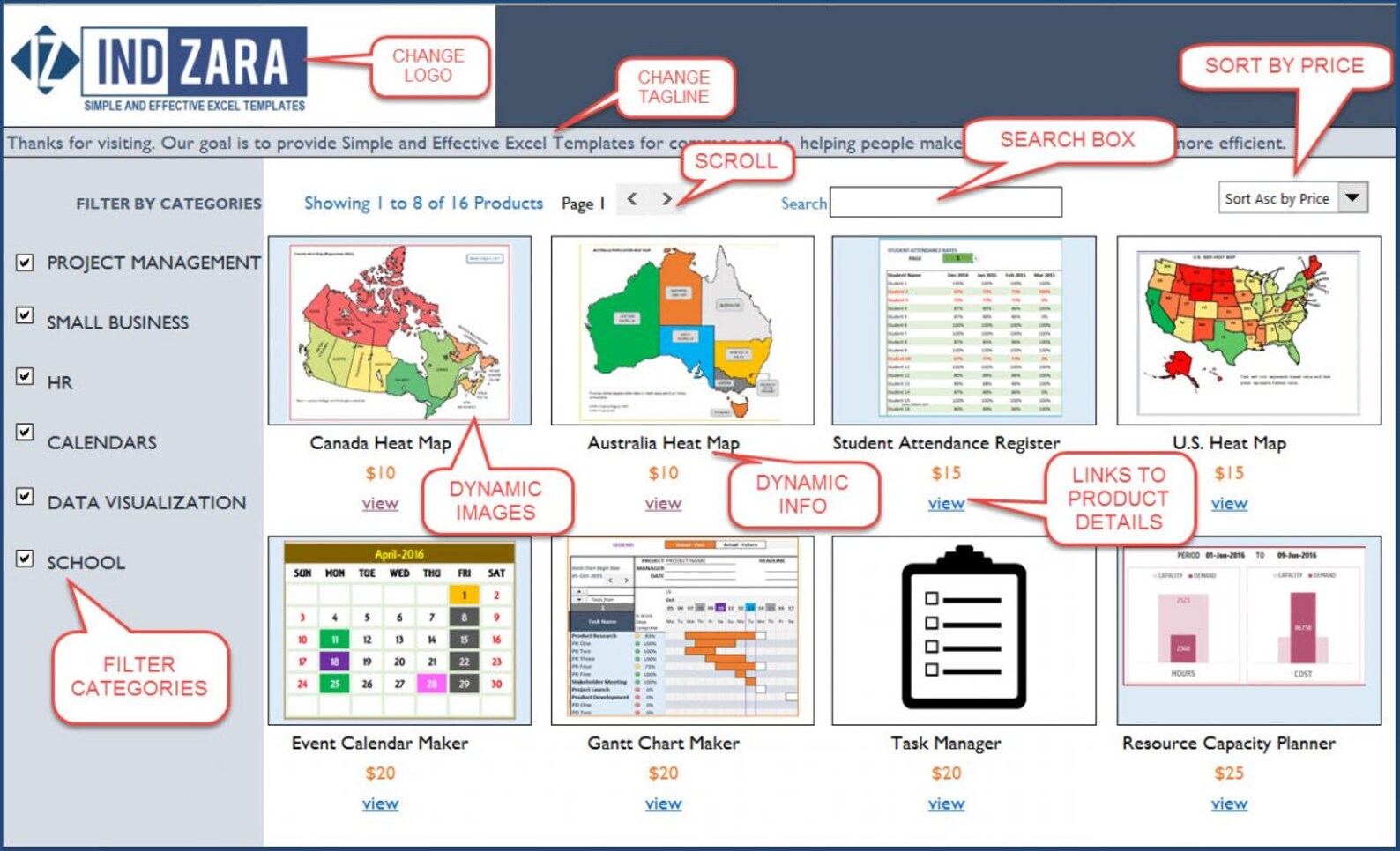 Small Business Product Catalog - Excel Template - Etsy