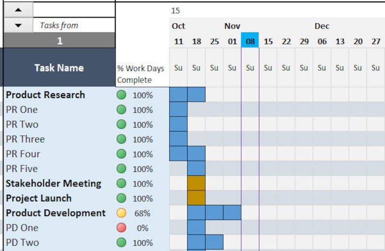 Gantt Chart Maker Excel Template Project Planner Excel Task Manager Gantt Chart Maker Excel Template Project Planner Excel Task Manager
